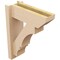Ekena Millwork 5 1/2-in W x 14-in D x 18-in H Balboa Slat Rough Cedar Woodgrain TimberThane Outlooker, Primed Tan OUTUR055X14X18BOA24RCPR - alternate 6